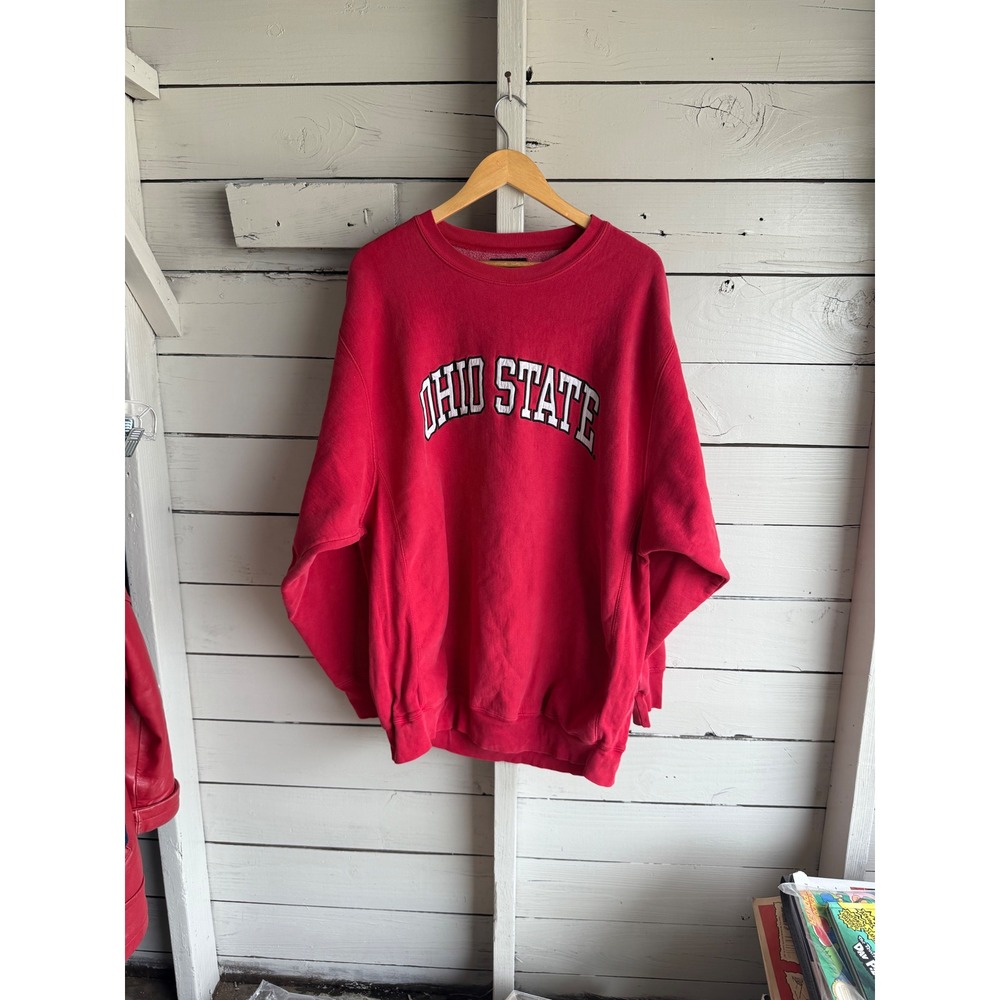 Steve & Barrys Ohio State University Sweatshirt Red XXL Buckeyes Crewneck Mens
